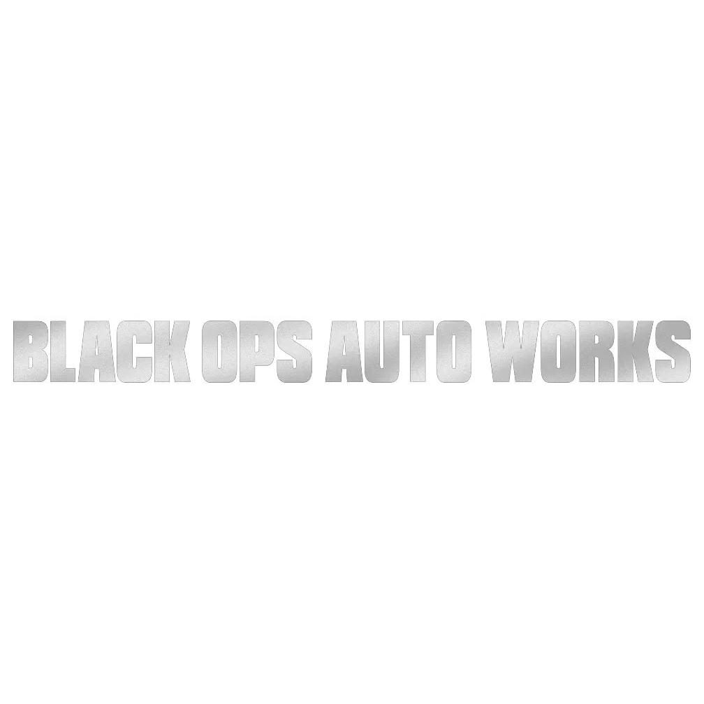 BOAW Windshield Banner: Reflective White - Black Ops Auto Works