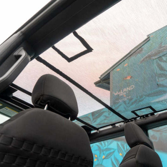 Mesh top installed on Ford Bronco roof