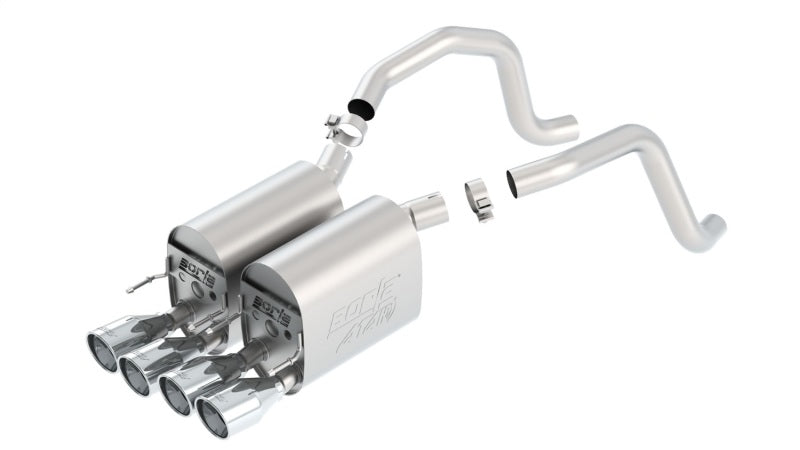 Borla 05-08 Chevrolet Corvette Coupe/Conv 6.0L/6.2L 8cyl Aggressive ATAK Exhaust (rear section only)-Borla-BOR11816