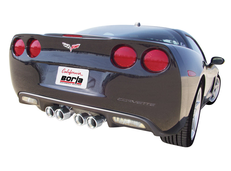 Borla 05-08 Corvette Convertible/Coupe 6.0L/6.2L 8cyl SS S-Type Exhaust (REAR SECTION ONLY)-Borla-BOR11744
