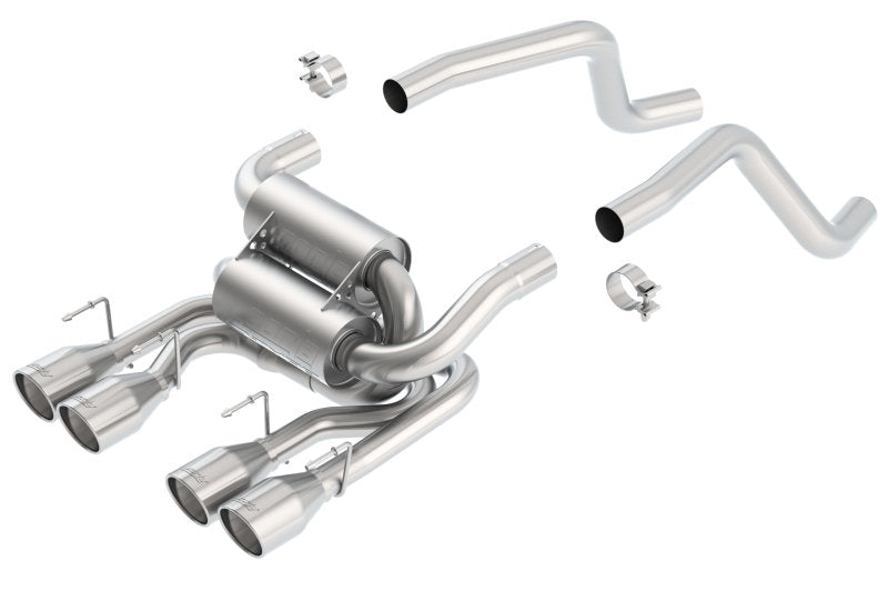 Borla 05-08 Corvette Convertible/Coupe 6.0L/6.2L 8cyl SS S-Type Exhaust (REAR SECTION ONLY)-Borla-BOR11744
