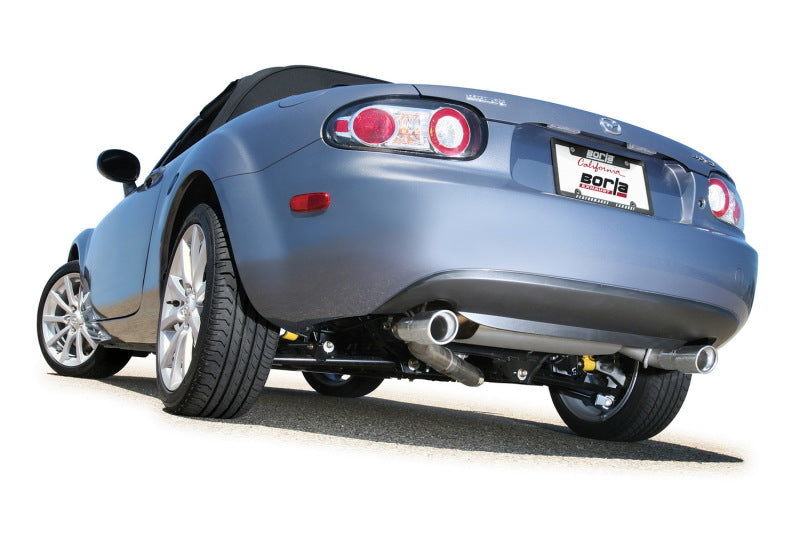 Borla 06-14 Mazda MX-5 Miata 2.0L RWD Twin-Tip Cat Back Exhaust-Borla-BOR140169
