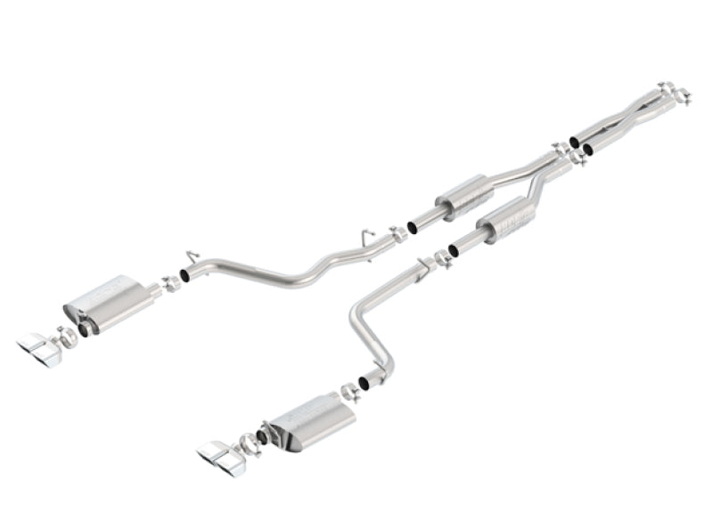Borla 09-14 Dodge Challenger R/T 5.7L RWD 2Dr. 2.5in. ATAK CB Exhaust - Dual Split Rear Exit-Borla-BOR140708