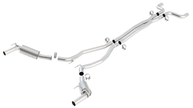 Borla 10-13 Chevy Camaro SS 6.2L V8 ATAK Catback Exhaust Incl. X Pipe works w/GFX Package-Borla-BOR140378