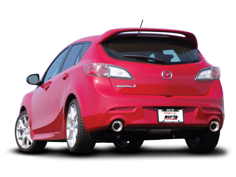 Borla 10-13 Mazda 3/Mazdaspeed 3 2.5L/2.3L Turbo FEW MT Hatchback SS Exhaust (rear section only)-Borla-BOR11786