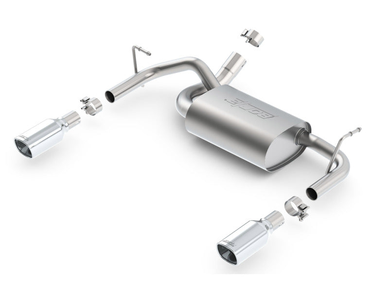 Borla 12-16 Jeep Wrangler 3.6L AT/MT 4WD Single Split Rr Exit Touring Exhaust (rear section only)-Borla-BOR11834