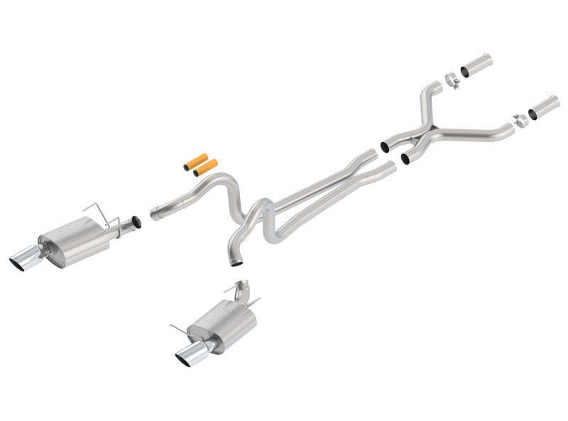 Borla 13-14 Mustang GT/Boss 302 5.0L V8 RWD Single Split Rear Exit ATAK Catback Exhaust-Borla-BOR140516