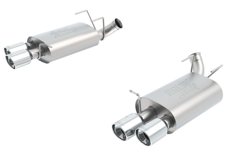 Borla 13-14 Mustang Shelby GT500 GT 5.8L V8 RWD Dual Split Rear Exit ATAK Exhaust Rear Section Only-Borla-BOR11831