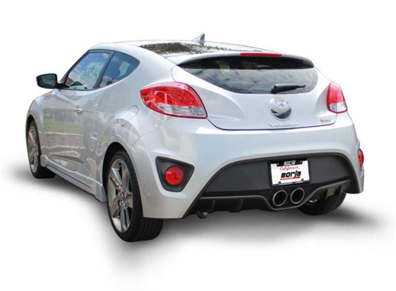 Borla 13-15 Hyundai Veloster Turbo 1.6L AT/MT FWD 2dr Dual Center Rear Exit Cat-Back Exhaust-Borla-BOR140506