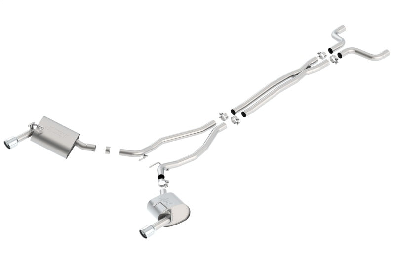 Borla 14-15 Camaro 3.6L V6 Single Split Rear Exit Touring Catback Exhaust-Borla-BOR140526