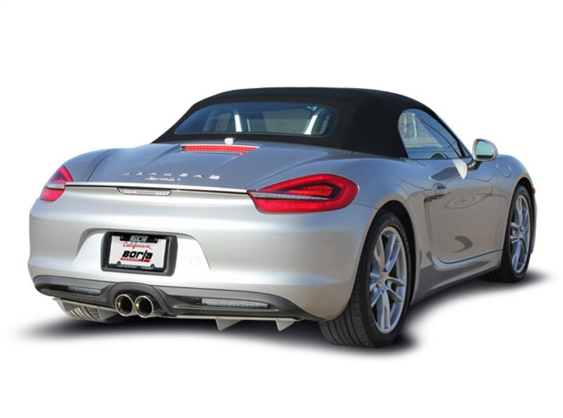 Borla 14-15 Porsche Cayman/Boxster (981) RWD 2Dr Dual Center Rear Exit Catback 4in Tip Exhaust Sys-Borla-BOR140534