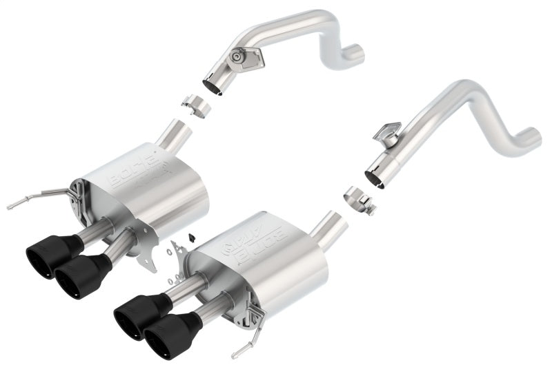 Borla 14-18 C7 Corvette Stingray Axle-Back ATAK Exhaust 2.75in To Muffler Dual 2.0in Out 4.25in Tip-Borla-BOR11869CB