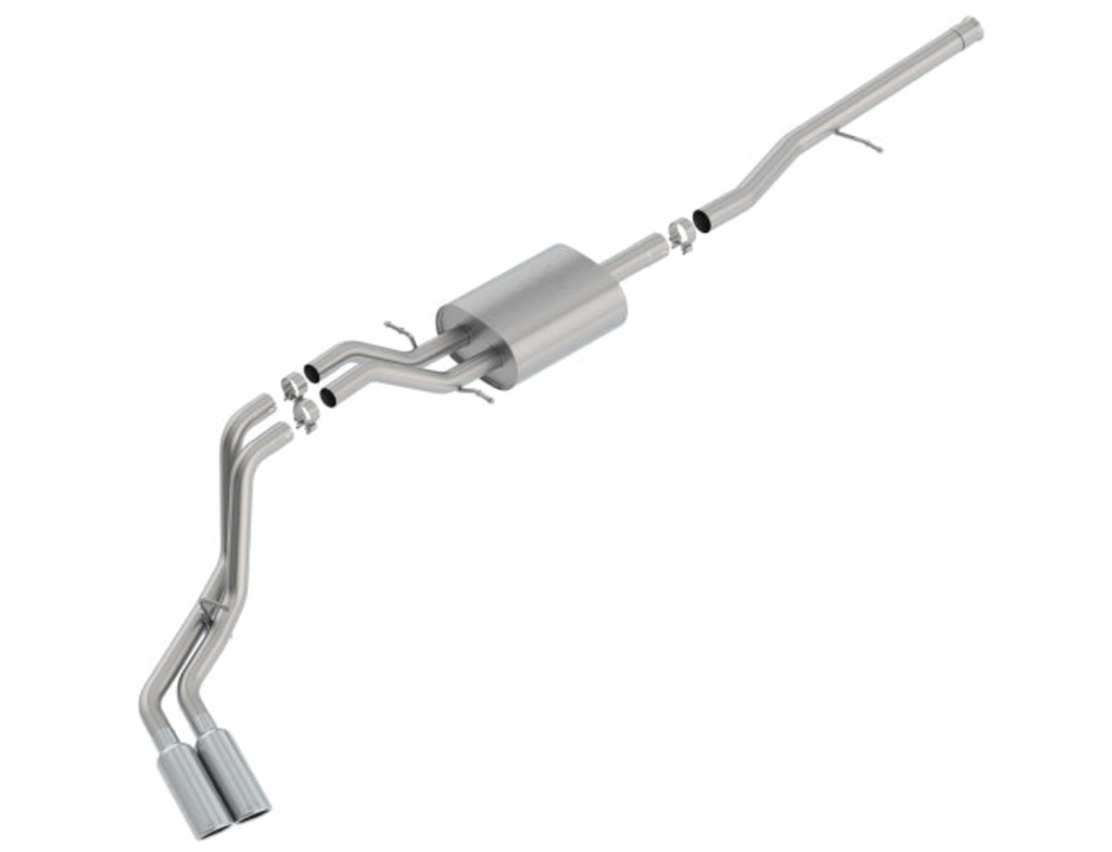 Borla 14-18 Silv/Sierra C/B Exh ATAK 1500 5.3L V8 Ext Cab(78.7) Crew Cab(69.3) 143.5 WB Black Chrome-Borla-BOR140797BC