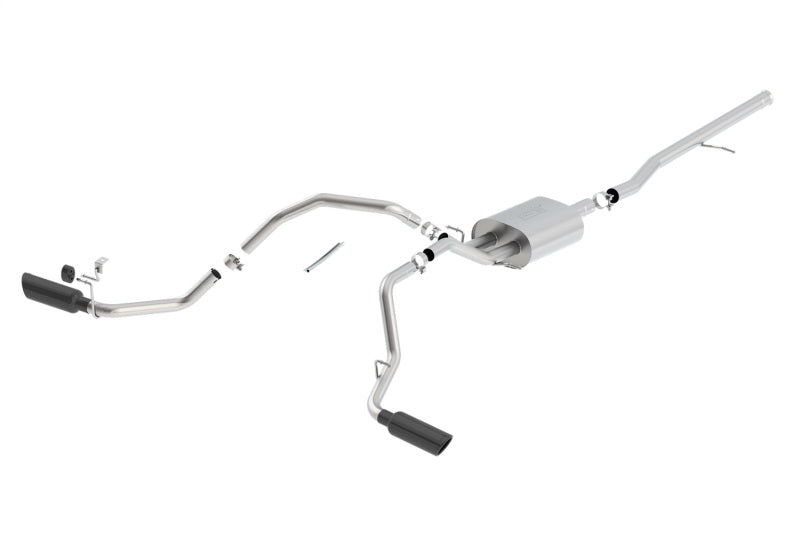 Borla 14-19 Chevrolet Silverado / GMC Sierra 1500 Cat-Back Touring Exhaust - 4in Tip-Borla-BOR140544BC