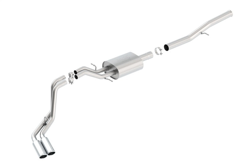 Borla 14 Silv/Sierra 1500 EC Std/CC Short 143.5in WB ATAK Dual Rolled Side Exit Cat-Back Exhaust-Borla-BOR140577