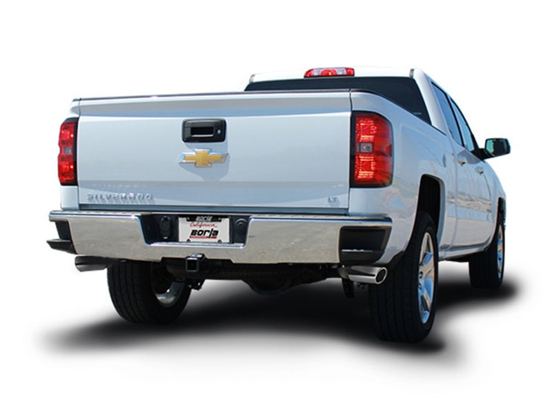 Borla 14 Silv/Sierra C/B Exh ATAK 1500 5.3L V8 AT/MT 2&4WD Ext Cab Split Side Exit-Borla-BOR140546