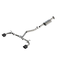 Load image into Gallery viewer, Borla 140909CFBA S-Type cat-back exhaust with muffler, Y-pipe, tailpipes, clamps and carbon-fiber tips