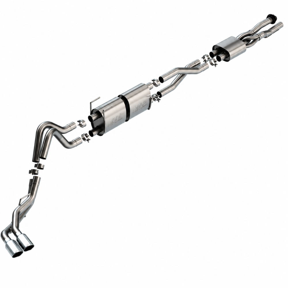 Borla 141016 S-Type cat-back exhaust for 2020-2026 Ford F-250 and F-350 7.3L V8 Crew Cab Short Bed SRW