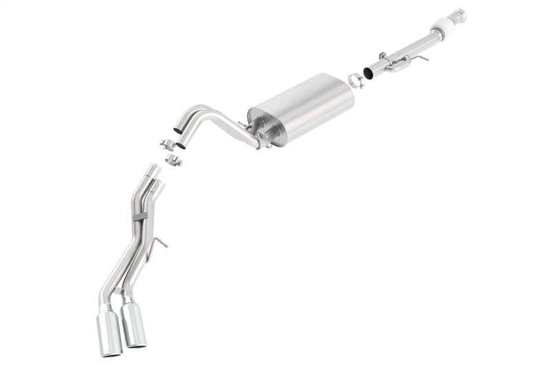 Borla 15-16 Cadillac Escalade ESV 6.2L Auto Trans Dual Round Rolled Truck Side Exit Catback Exhaust-Borla-BOR140560