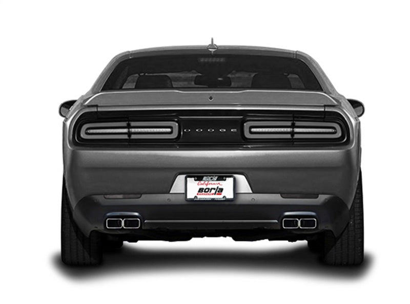 Borla 15-16 Dodge Challenger R/T 5.7L Dual Rectangle Angle Cut Dual Split Rear Exit ATAK Exhaust-Borla-BOR140628