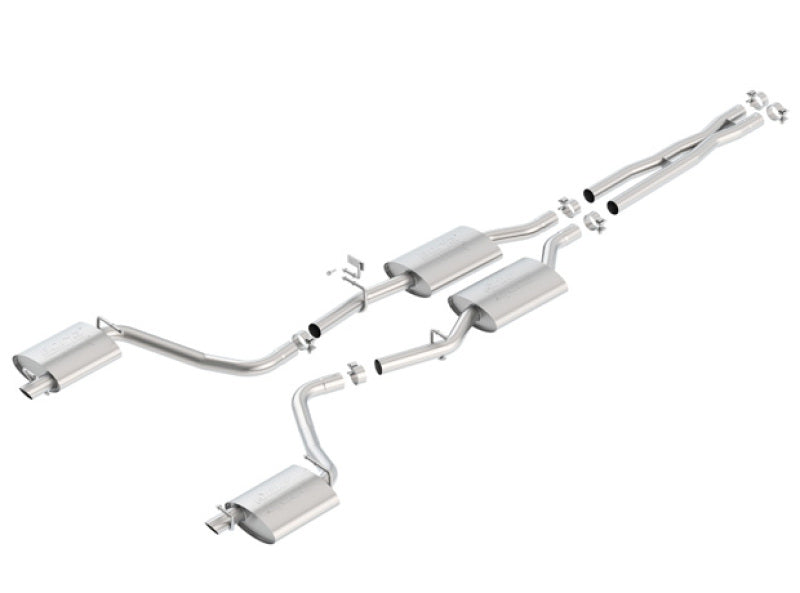 Borla 15-16 Dodge Charger 3.6L V6 ATAK Cat Back Exhaust (Uses Factory Valence)-Borla-BOR140686