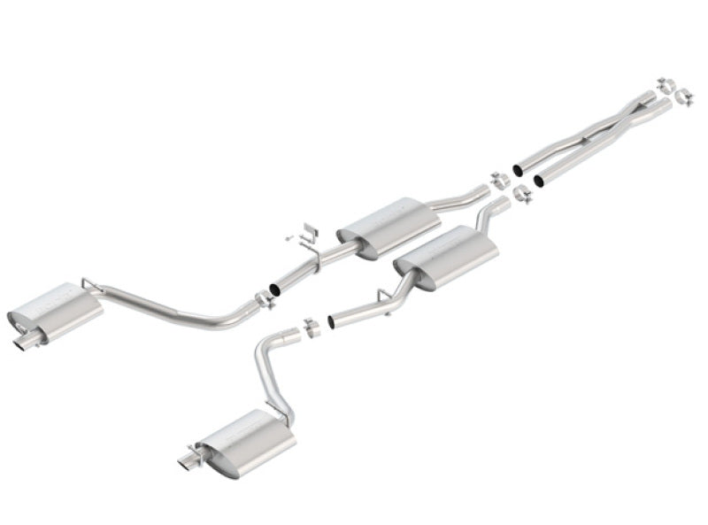Borla 15-16 Dodge Charger 3.6L V6 S-Type Cat Back Exhaust (Uses Factory Valence)-Borla-BOR140685