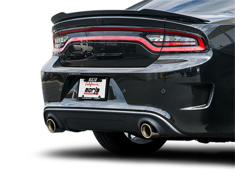 Borla 15-16 Dodge Charger Hellcat 6.2L V8 ATAK Catback Exhaust w/ Valves No Tips Factory Valance - Black Ops Auto Works