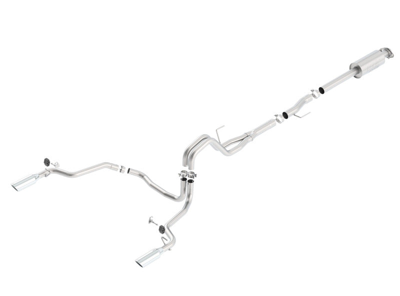 Borla 15-16 Ford F-150 3.5L EcoBoost Ext. Cab Std. Bed Catback Exhaust ATAK Single Split Rear Exit-Borla-BOR140616