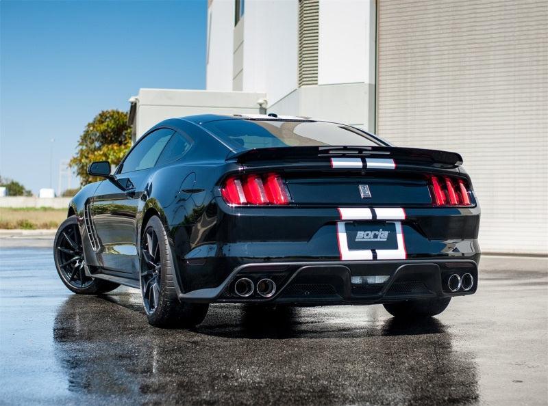 Borla 15-16 Ford Mustang Shelby GT350 5.2L ATAK Cat Back Exhaust (Uses Factory Valence) - Black Ops Auto Works