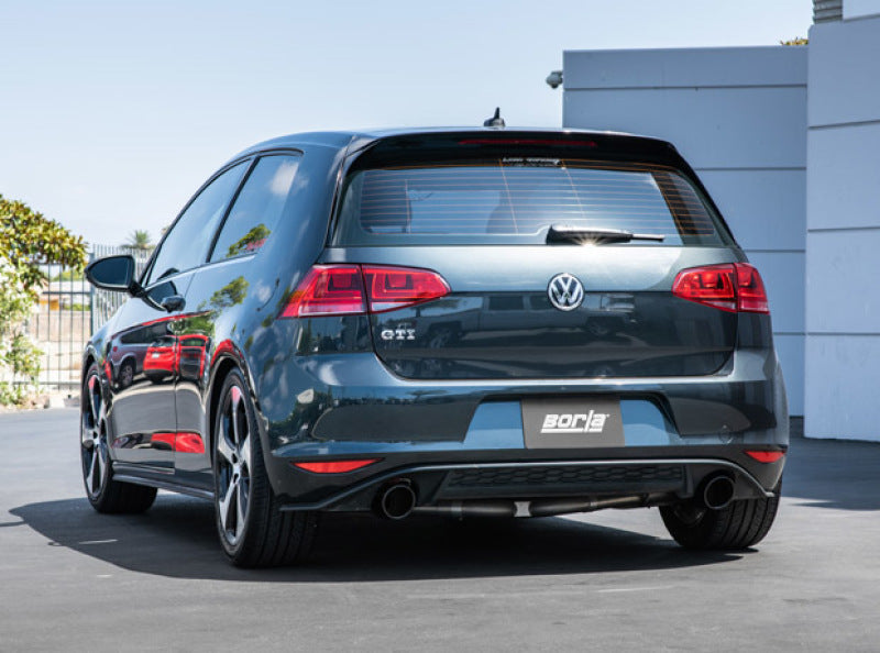 Borla 15-17 Volkswagen GTI (MK7) 2.0T AT/MT SS S-Type Catback Exhaust w/Black Chrome Tips - Black Ops Auto Works