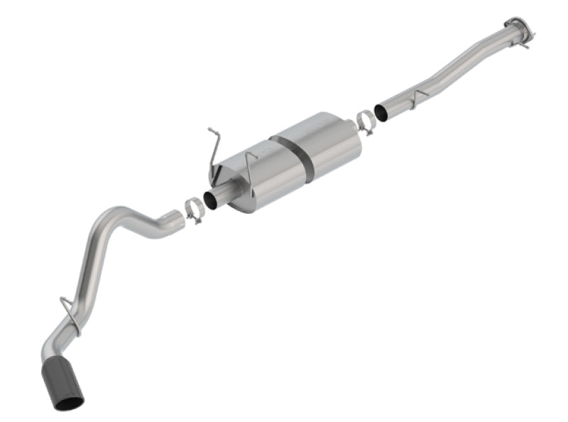 Borla 15-19 Chevy Silverado 2500 6.0L CC/STD Bed/153.7in WB S-Type Catback Exhaust Black Chrome Tip-Borla-BOR140762BC