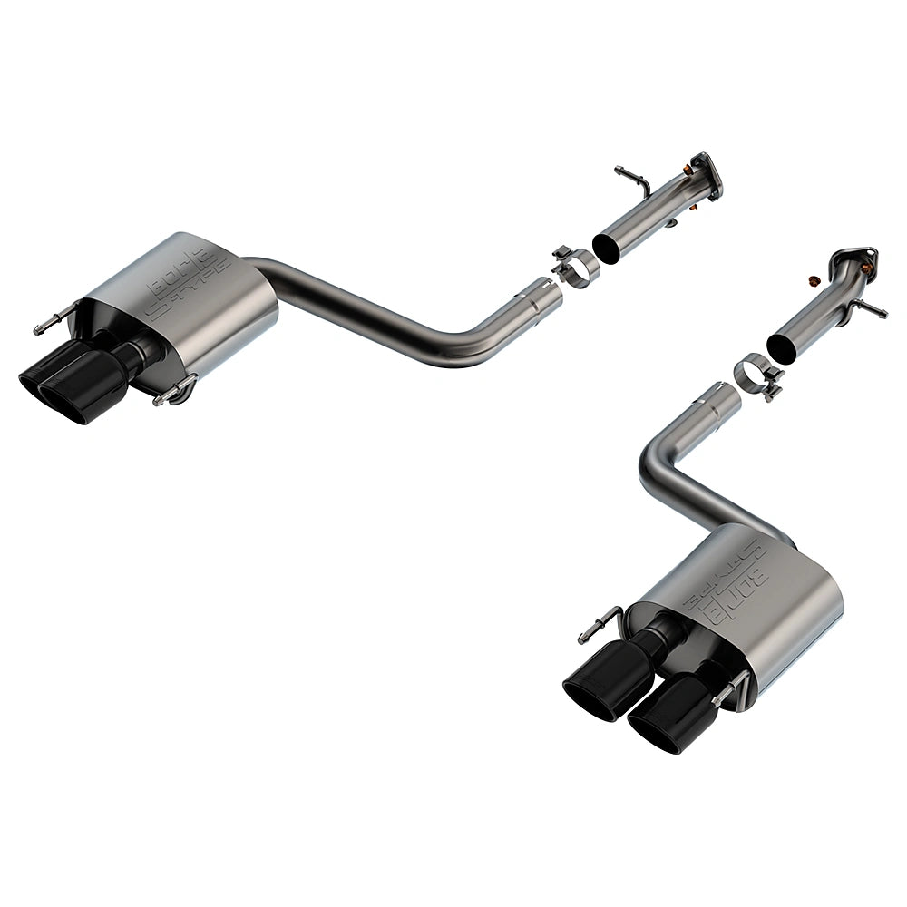 Borla 15-24 Lexus RC F Axle-Back Exhaust System S-Type - Black Chrome-Borla-BOR11981BC