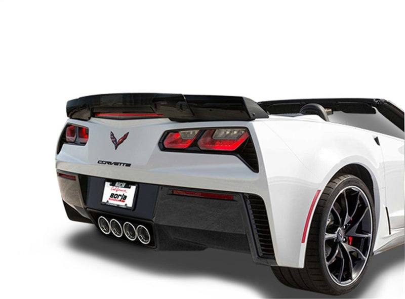 Borla 15 Chevy Corvette C7 ZO6 6.2L w/o AFM w/ NPP ATAK Quad RD RL AC Tips Center Rear Exit Exh-Borla-BOR11905