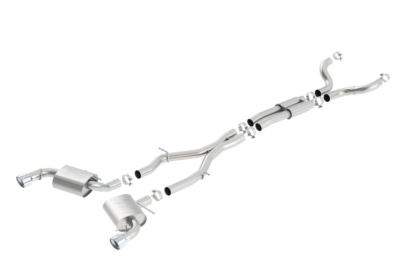 Borla 16-17 Chevy Camaro SS 6.2L ATAK Catback Single Split Rear Exit Exhaust w/Single Tips-Borla-BOR140690