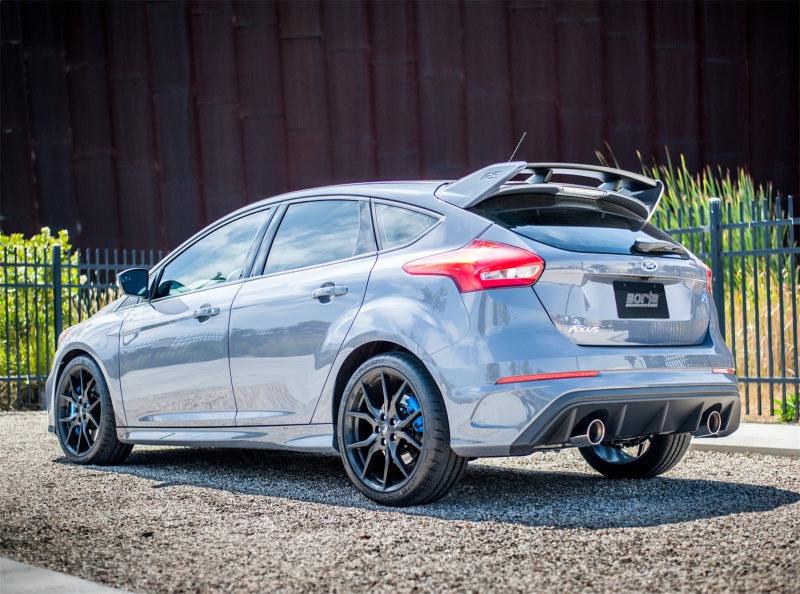 Borla 16-17 Ford Focus RS 2.3L MT Round Angle-Cut Tips Split Rear Exit ATAK Catback Exhaust-Borla-BOR140730
