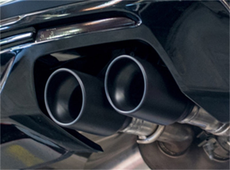 Borla 16-18 Chevy Camaro V8 SS AT/MT ATAK Rear Section Exhaust w/o Dual Mode Valves Ceramic Black - Black Ops Auto Works