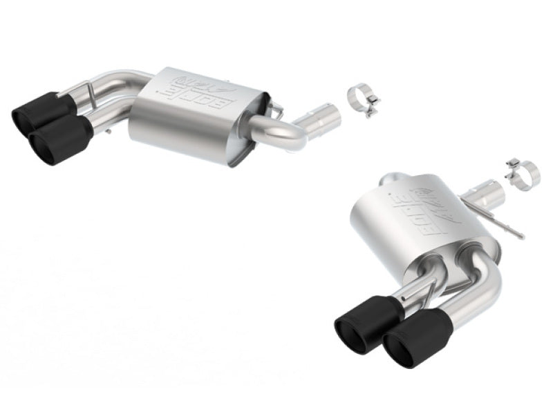 Borla 16-18 Chevy Camaro V8 SS AT/MT ATAK Rear Section Exhaust w/o Dual Mode Valves Ceramic Black-Borla-BOR11921CB