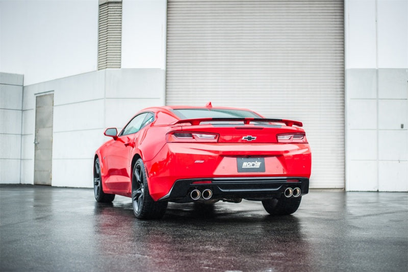 Borla 16 Chevy Camaro SS 6.2L w/ Dual NPP Atak Quad RD RL Tips Dual Exit Rear Section Exhaust-Borla-BOR11925