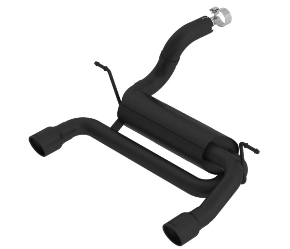 Borla 18-19 Jeep Wrangler JL/JLU 2.0L 4Cyl 2DR/4DR Touring Axle Back Exhaust w/ 3.5in Tips - Black-Borla-BOR11962CB