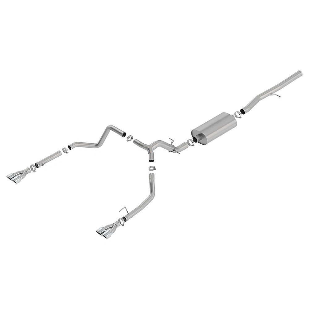 Borla 19 Chevrolet Silverado/GMC Sierra 1500 6.2L SS Touring Catback Exhaust - Square Chrome Tips-Borla-BOR140782