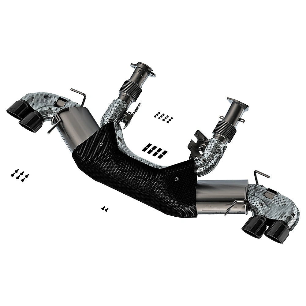 Borla 20-23 Chevy Corvette 6.2L V8 AT w/o NPP 3in ATAK Catback Exhaust - Black Chrome Tips-Borla-BOR140841BC