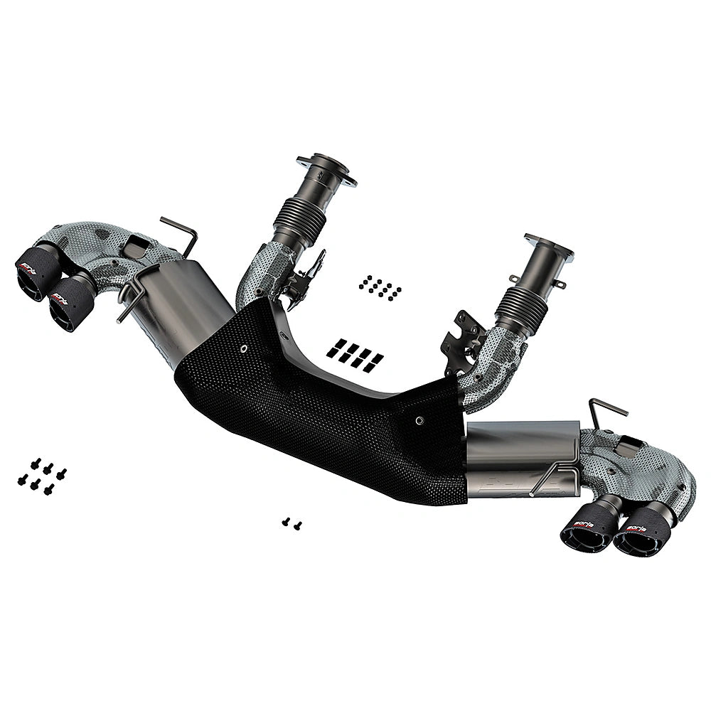 Borla 20-23 Chevy Corvette 6.2L V8 AT w/o NPP 3in ATAK Catback Exhaust - Carbon Fiber Tips-Borla-BOR140841CF