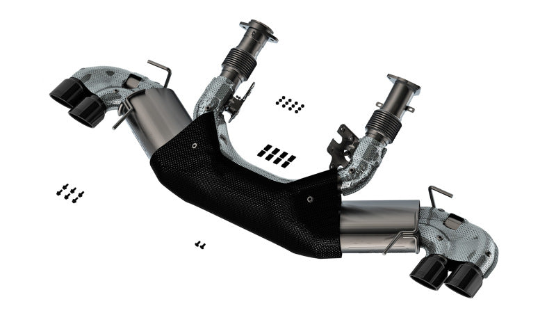 Borla 20-23 Chevy Corvette 6.2L V8 AT w/o NPP 3in ATAK Catback Exhaust - Black Chrome Tips-Borla-BOR140841BC