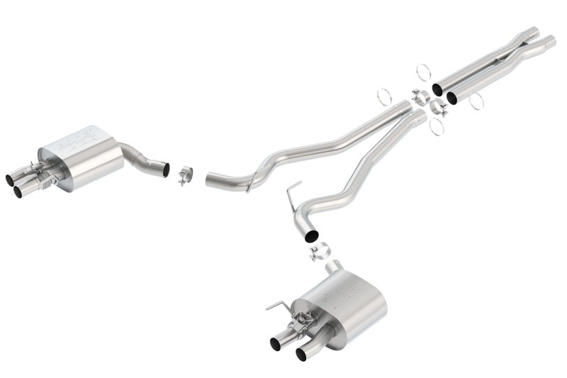 Borla 2015-2020 Ford Mustang Shelby GT350 5.2L ATAK Cat Back Exhaust (Uses Factory Valence)-Borla-BOR140684