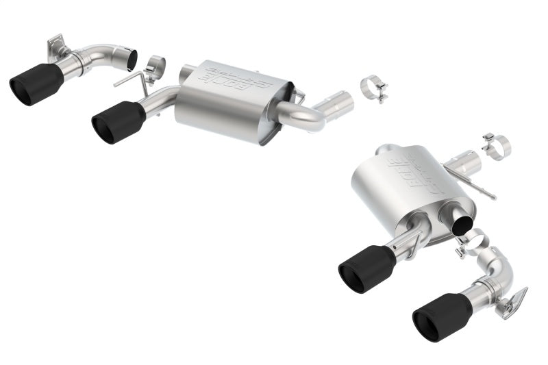 Borla 2016-2018 Chevrolet Camaro SS AT/MT RWD Ceramic Black S-Type Exhaust (w/ Dual Mode Valves)-Borla-BOR11924CB