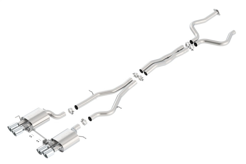 Borla 2016 Cadillac ATS-V 3.6L Twin Turbo Catback Exhaust 4in Tips Dual Split Rear Exit-Borla-BOR140692