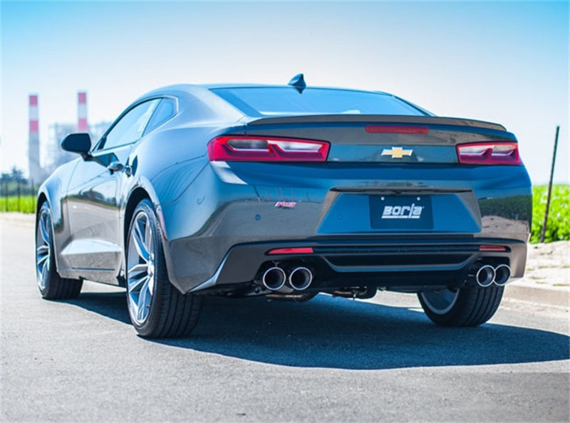 Borla 2016 Chevy Camaro V6 AT/MT ATAK Rear Section Exhaust w/ Dual Mode Valves - Black Ops Auto Works
