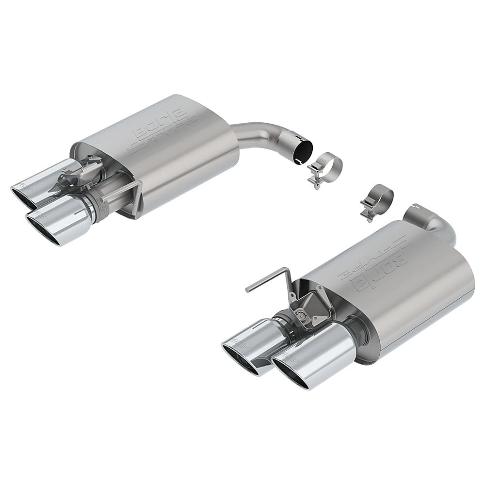 Borla 2018 Ford Mustang GT 5.0L AT/MT 2.5in S-Type Exhaust w/ Valves (Rear Section Only) - Borla 11951