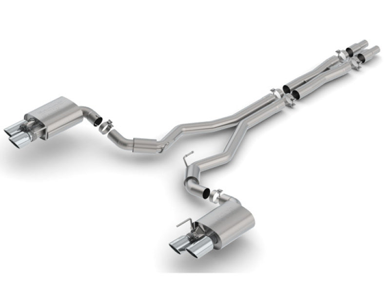 Borla 2018 Ford Mustang GT 5.0L AT/MT 3in S-Type Catback Exhaust w/ Valves-Borla-BOR140742