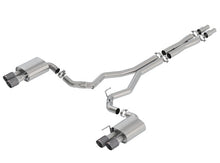 Load image into Gallery viewer, Borla 2018 Ford Mustang GT 5.0L AT/MT (w/o Valves) ATAK 3in Cat-Back Exhaust w/Carbon Fiber Tips-Borla-BOR140746CF